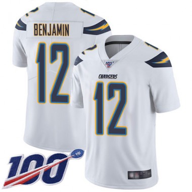 Los Angeles Chargers NFL Football Travis Benjamin White Jersey Youth Limited 12 Road 100th Season Vapor Untouchable